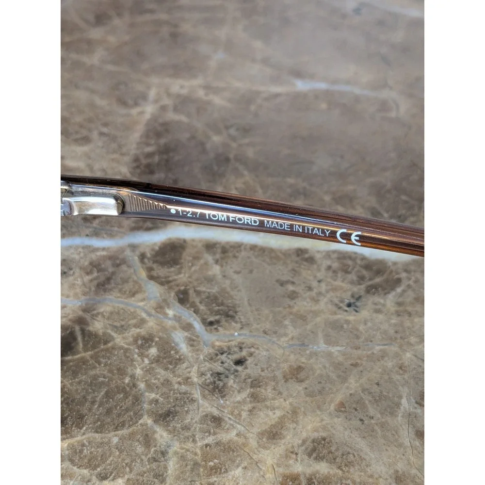 Tom Ford TF 5404 048 Light Brown Transparent Eyeglasses 53-15-140